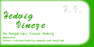 hedvig vincze business card